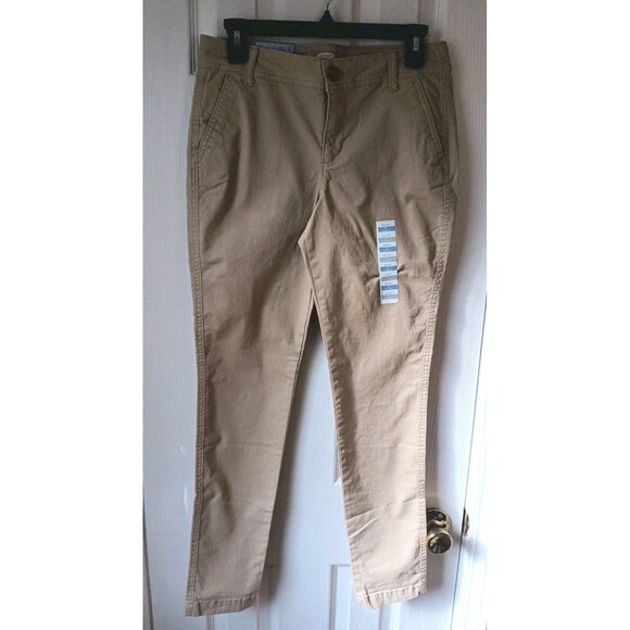 Old Navy Skinny Khaki Pants Womens Size 4 With Tags - Picture 1 of 8